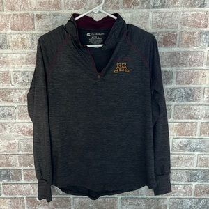 large Minnesota Gopher quarter zip